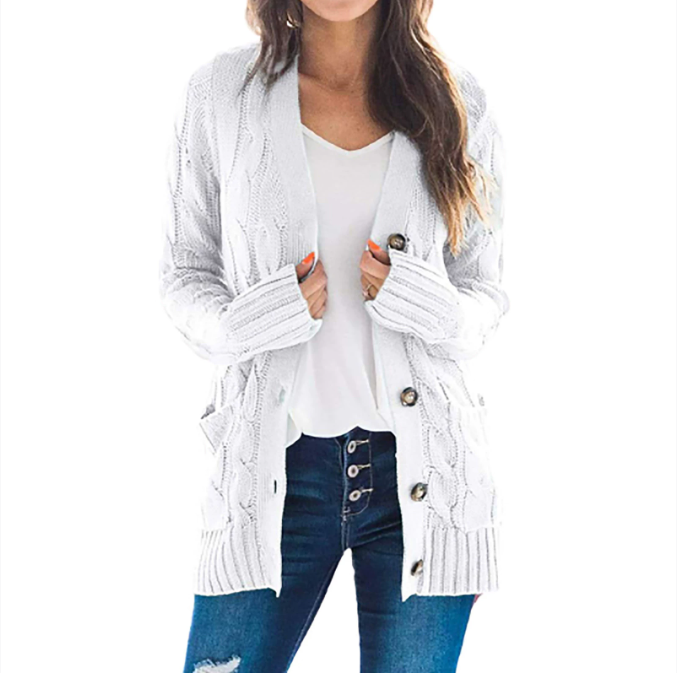 KNIT BUTTON DOWN CARDIGAN