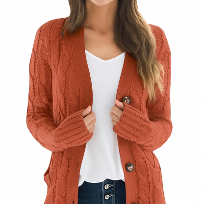KNIT BUTTON DOWN CARDIGAN