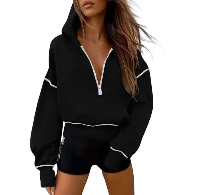 LONG SLEEVE HOODIE SWEATSHIRT