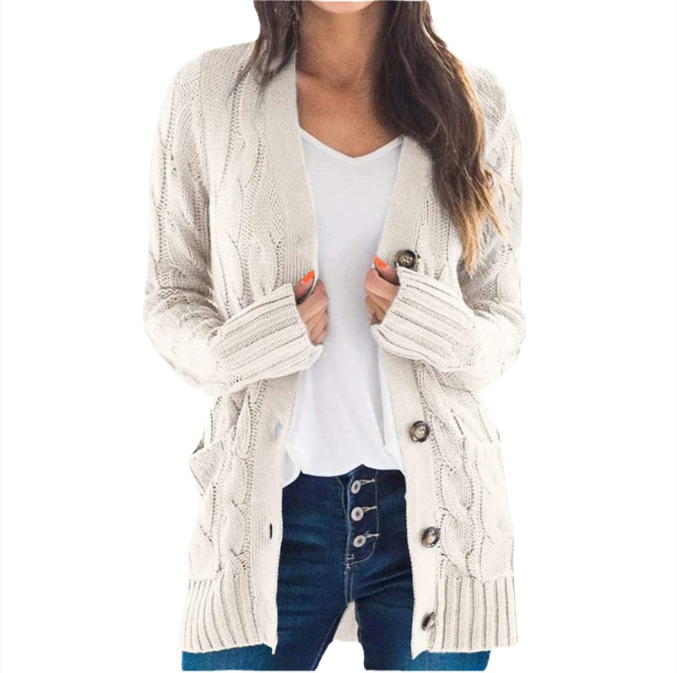 KNIT BUTTON DOWN CARDIGAN