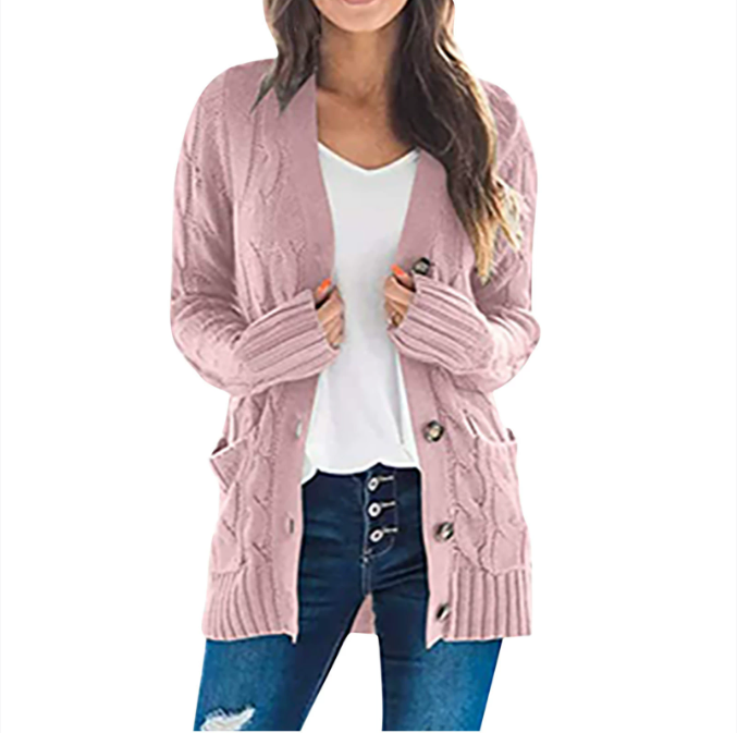 KNIT BUTTON DOWN CARDIGAN